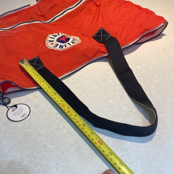 New Kipling Imagine Pack Tote Large Red black foldable  with tags ⭐️⭐️⭐️⭐️⭐️ - Picture 14 of 17